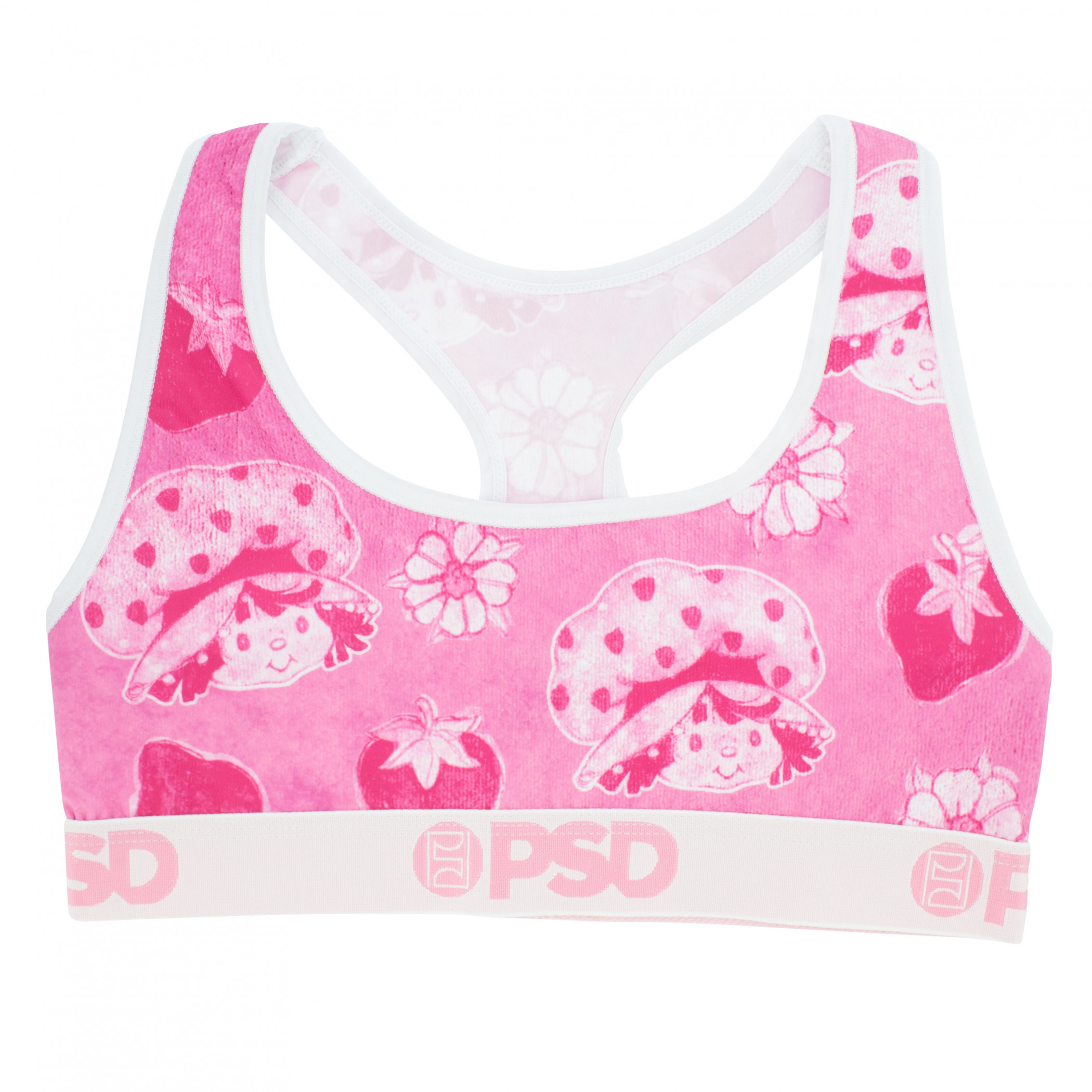 Strawberry Shortcake Watercolor Sketch PSD Sports Bra